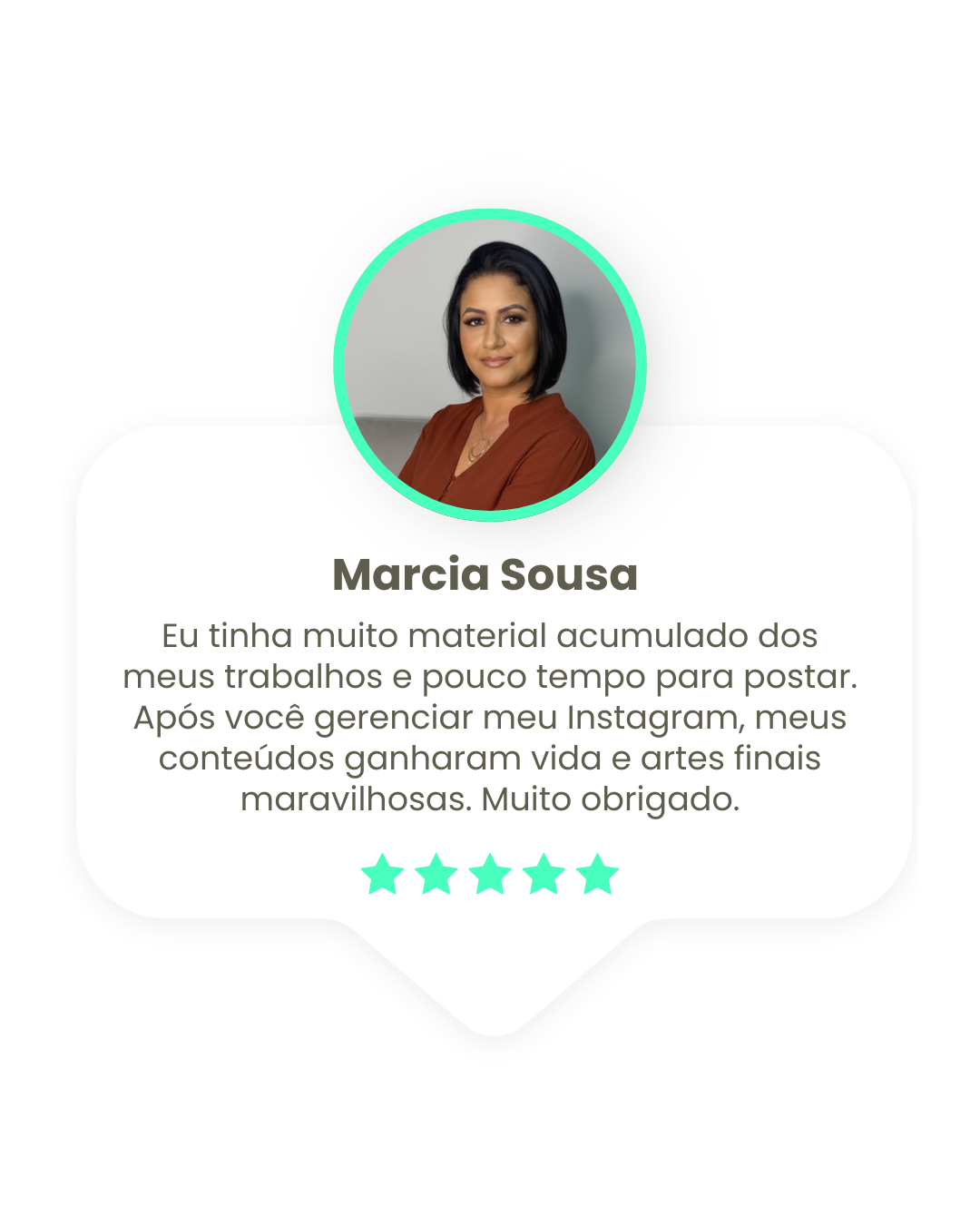 depoimentos do trabalho que foi feito para posts e artes digitais em geral para as redes sociais