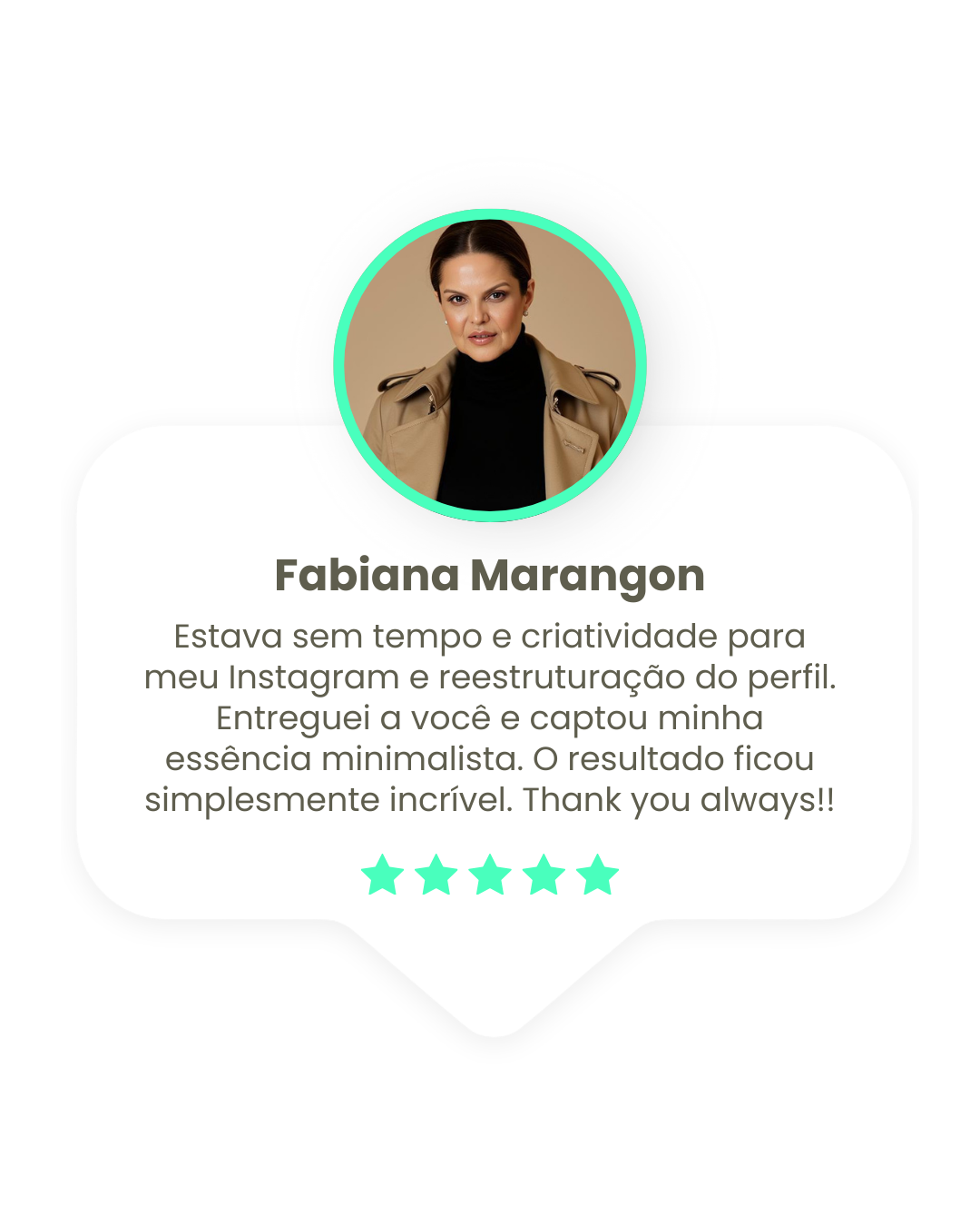 depoimentos do trabalho que foi feito para posts e artes digitais em geral para as redes sociais