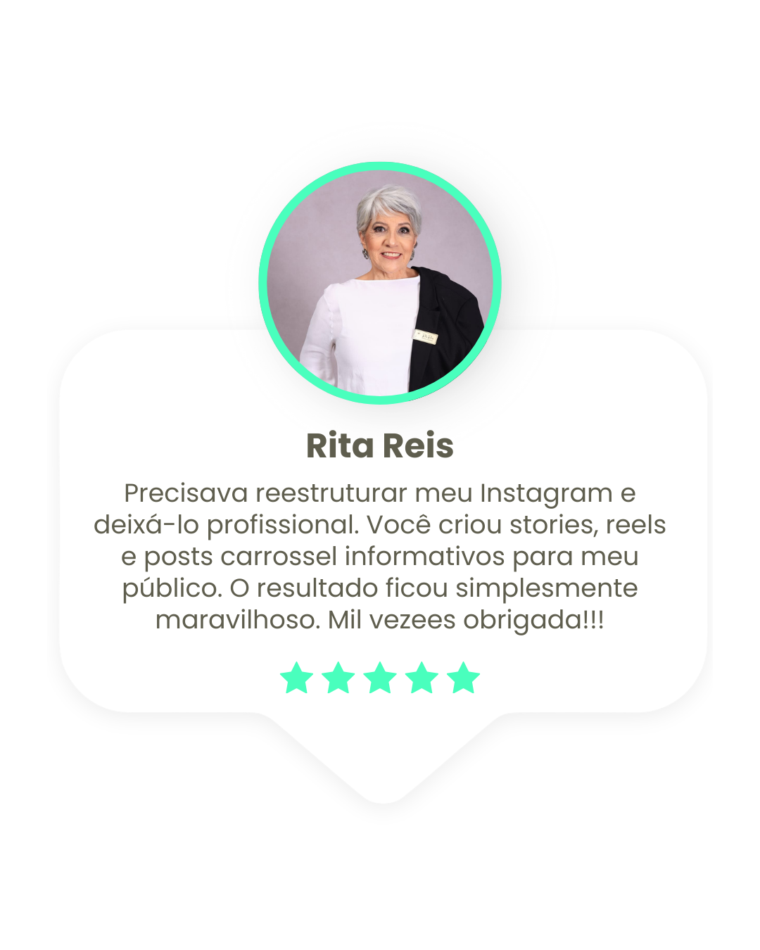 depoimentos do trabalho que foi feito para posts e artes digitais em geral para as redes sociais