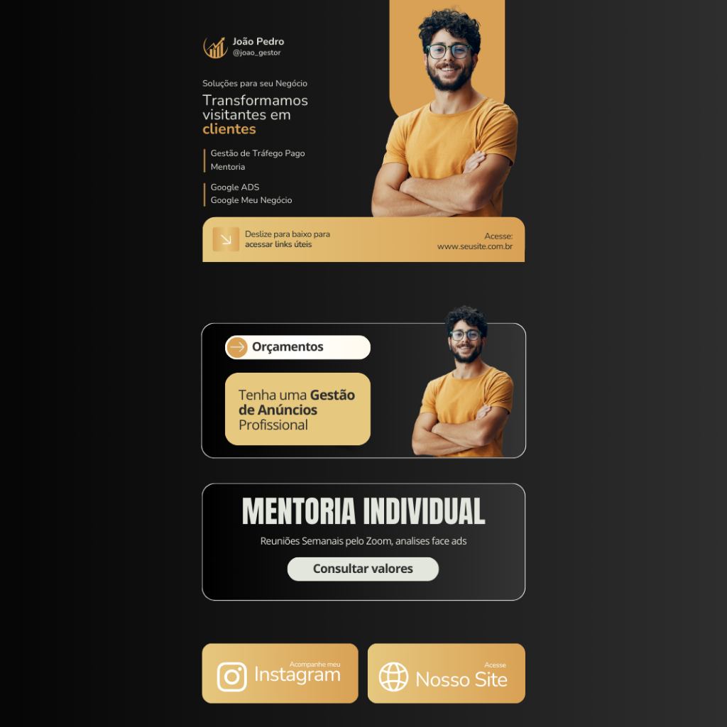 art link da bio para colocar os links mais importantes no instagram