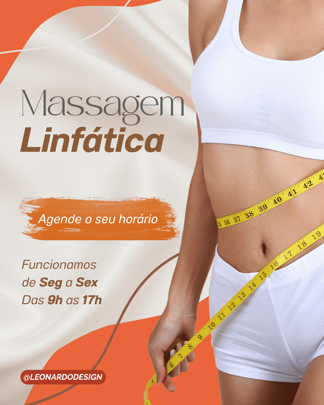 na imagem mostra uma arte digital para o nicho de estetica e massagem
